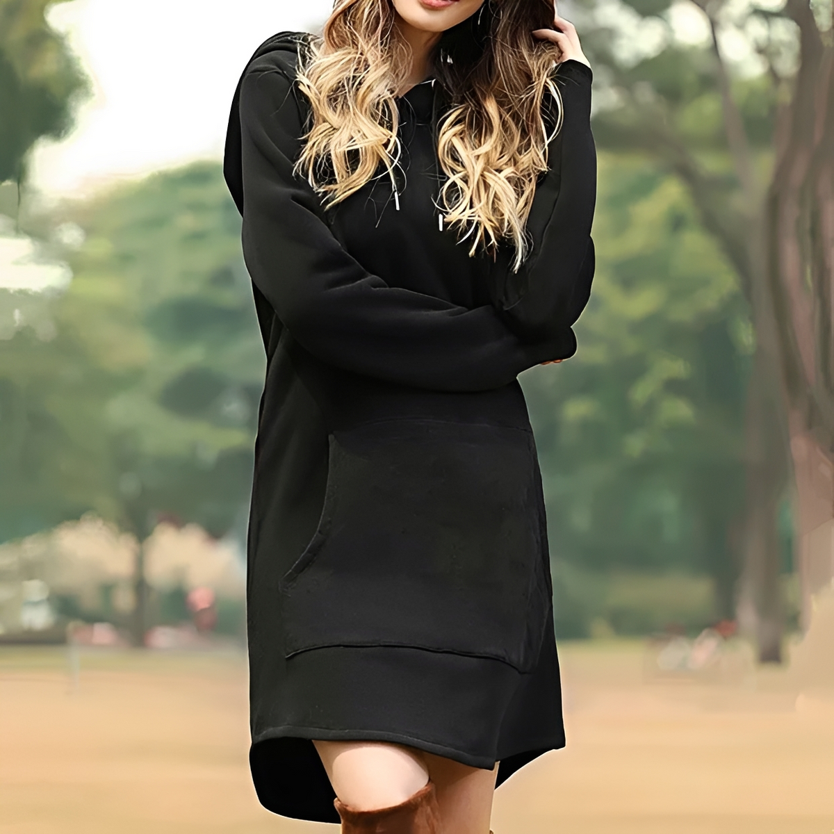 Juris - Stilvolles Kurzkleid mit Kapuze