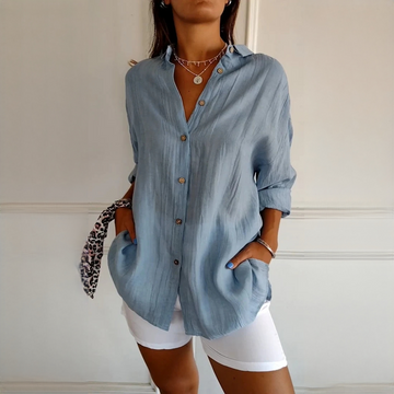Xaelle - Schickes Bluse mit Knopfleiste
