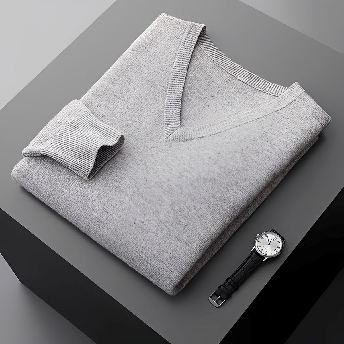 Walter - Komfortabler Pullover mit V-Kragen