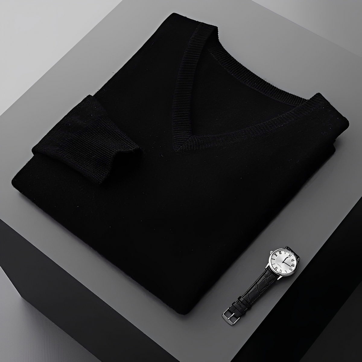 Walter - Komfortabler Pullover mit V-Kragen