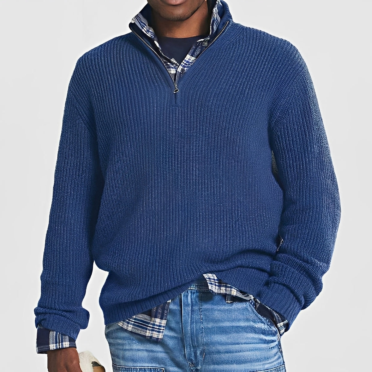 Constantine - Wärmender Pullover mit halbem Reißverschluss