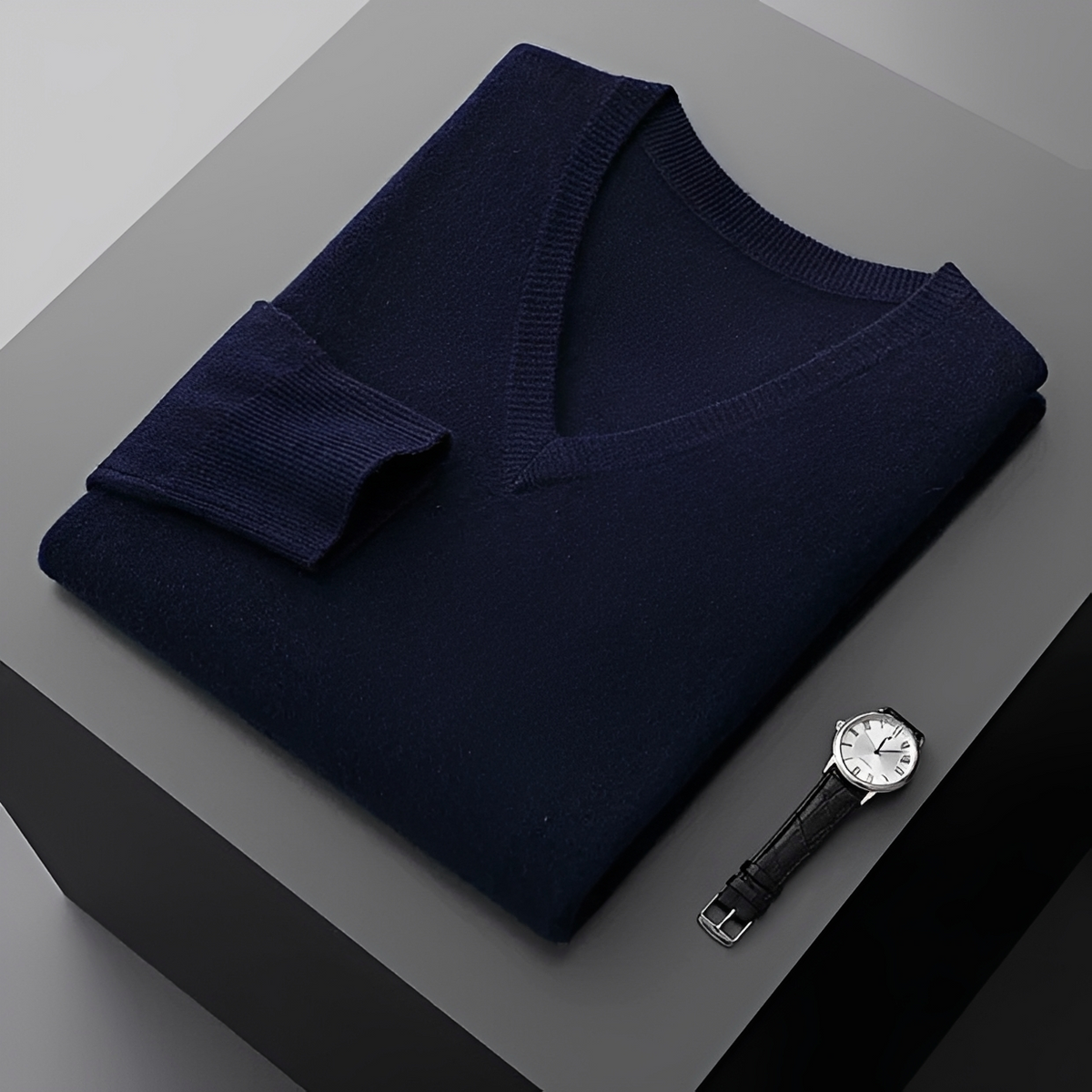 Walter - Komfortabler Pullover mit V-Kragen