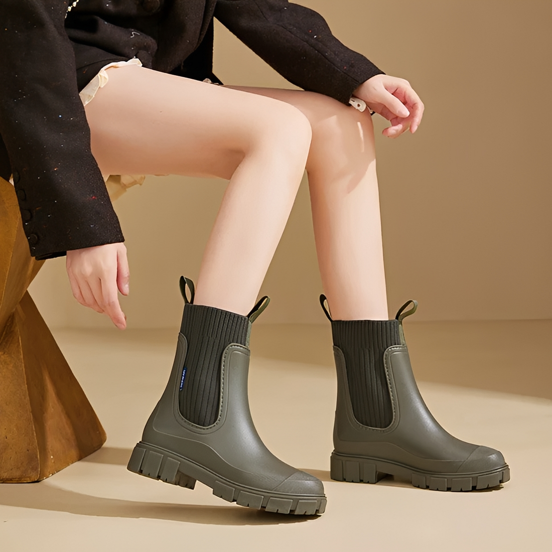 Claire - Komfortable, wasserdichte Regenstiefel