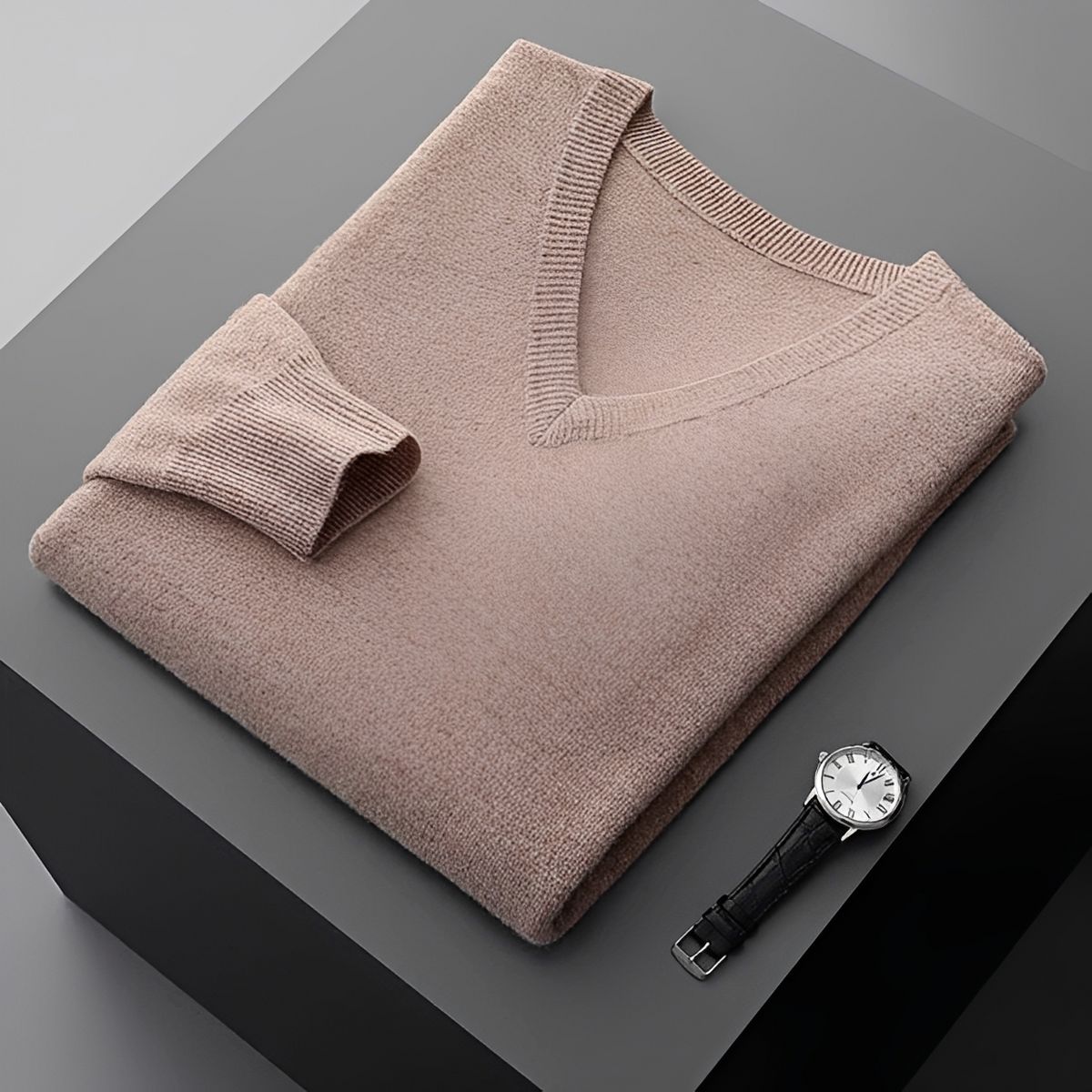 Walter - Komfortabler Pullover mit V-Kragen