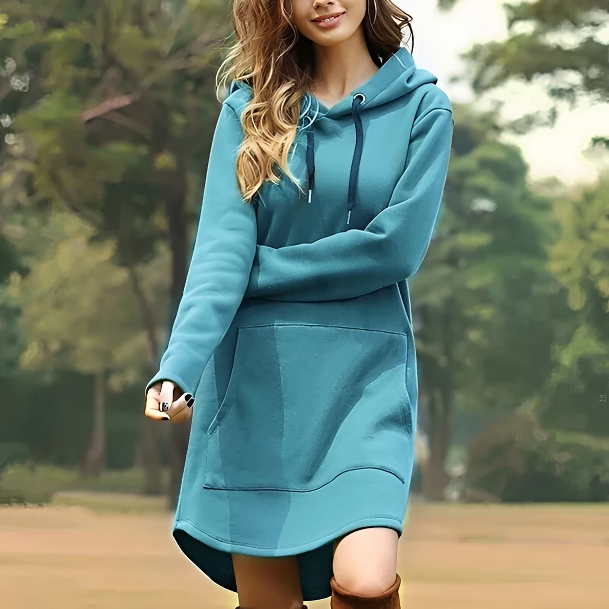 Juris - Stilvolles Kurzkleid mit Kapuze