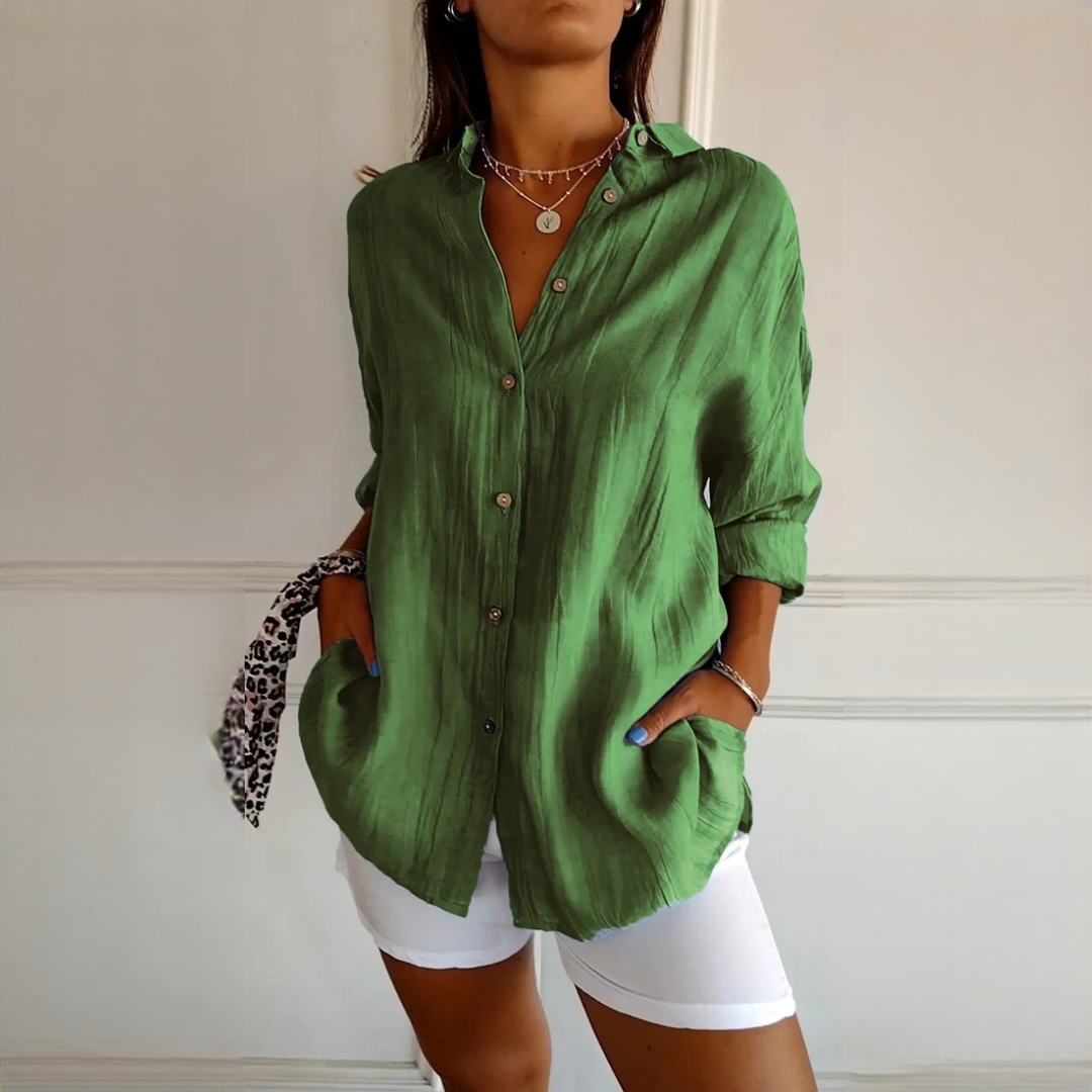 Xaelle - Schickes Bluse mit Knopfleiste