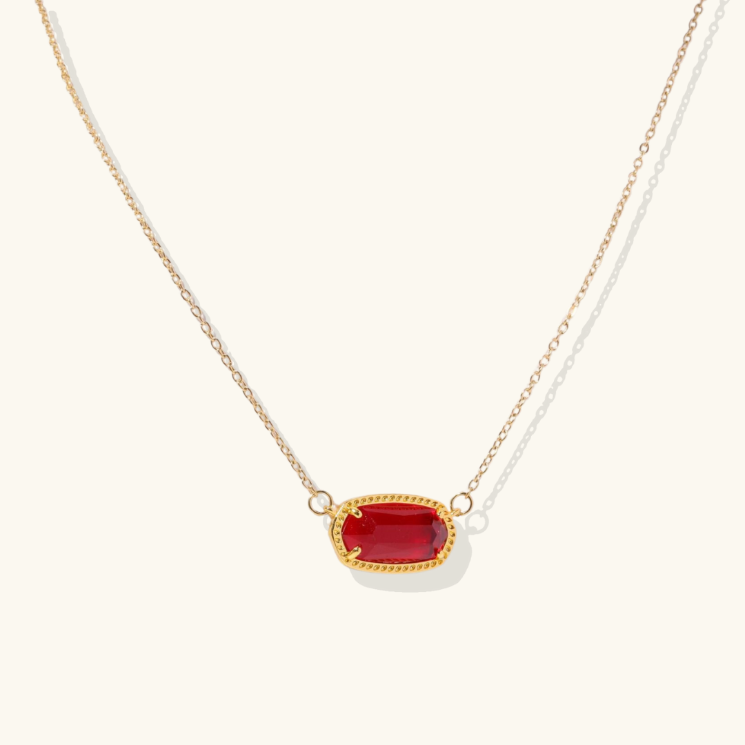 Viya – Elegante Geburtsstein-Halskette