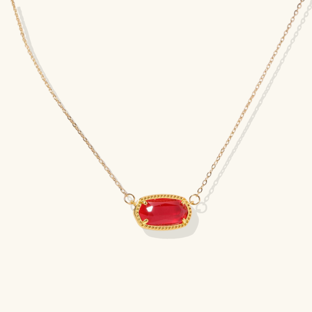 Viya – Elegante Geburtsstein-Halskette