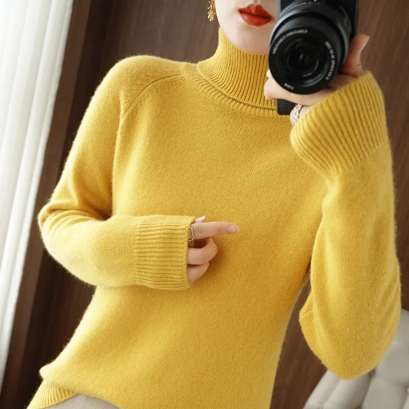Jessel - Gemütlicher Damen-Rollkragenpullover