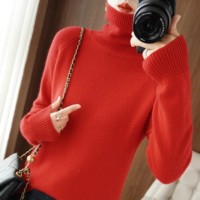 Jessel - Gemütlicher Damen-Rollkragenpullover