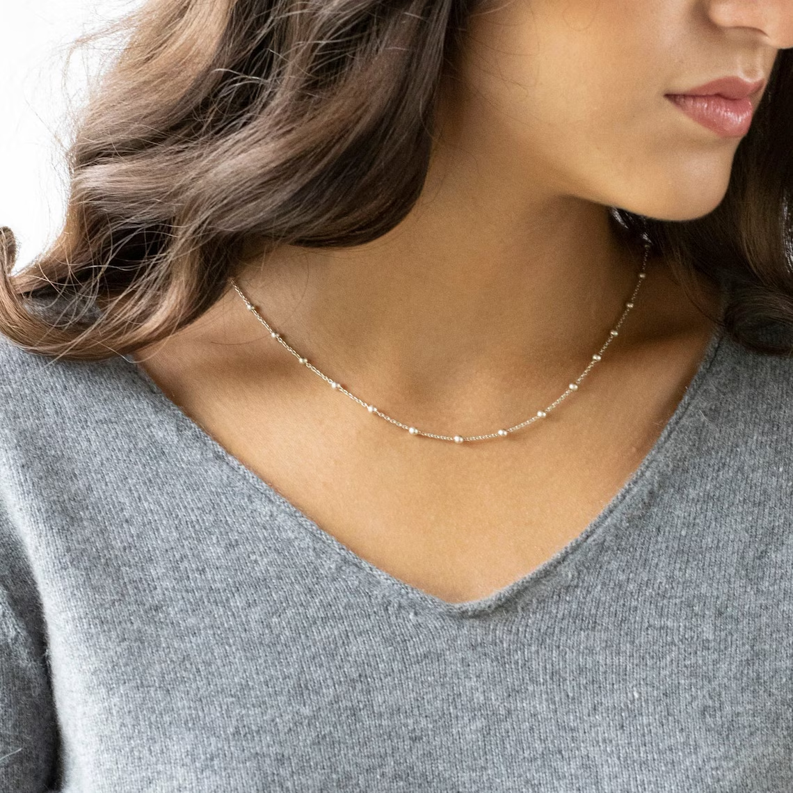 Choker Satellite - Edle goldene Halskette