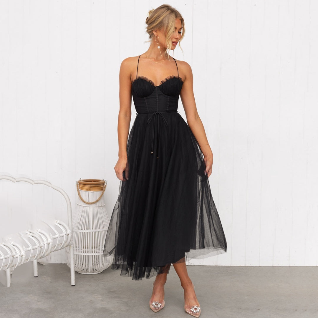 Franca – Midi-Kleid im traditionellen Stil