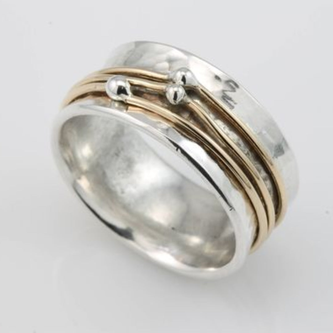 Shane – Ring aus Silber mit goldenem Überzug