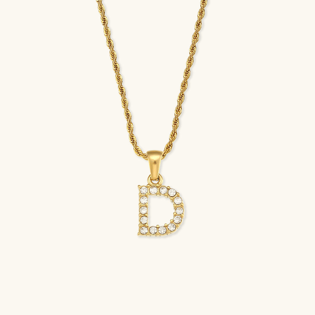 Maeve - Kette mit Initialen und Diamanten