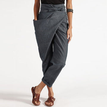 Yesha – Elegante und Bequeme Cropped-Stoffhose