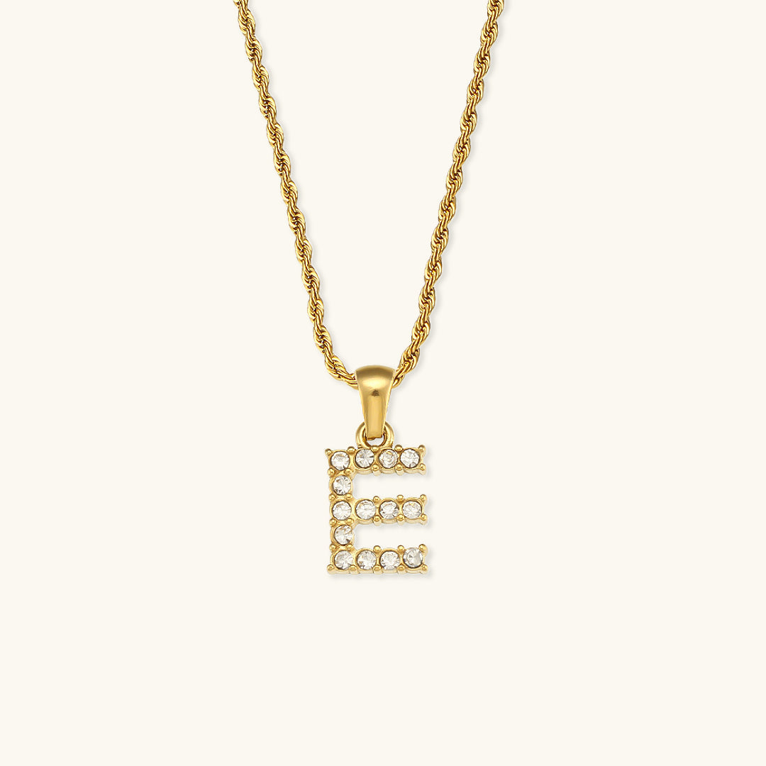 Maeve - Kette mit Initialen und Diamanten