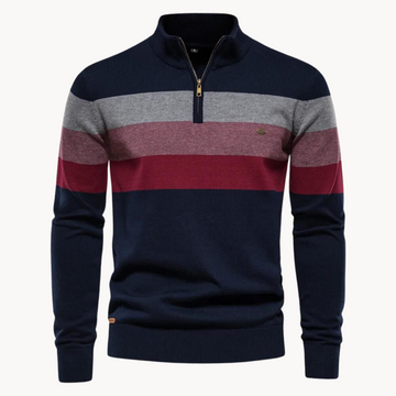 Aurullo - Kuscheliger Pullover mit halbem Reißverschluss