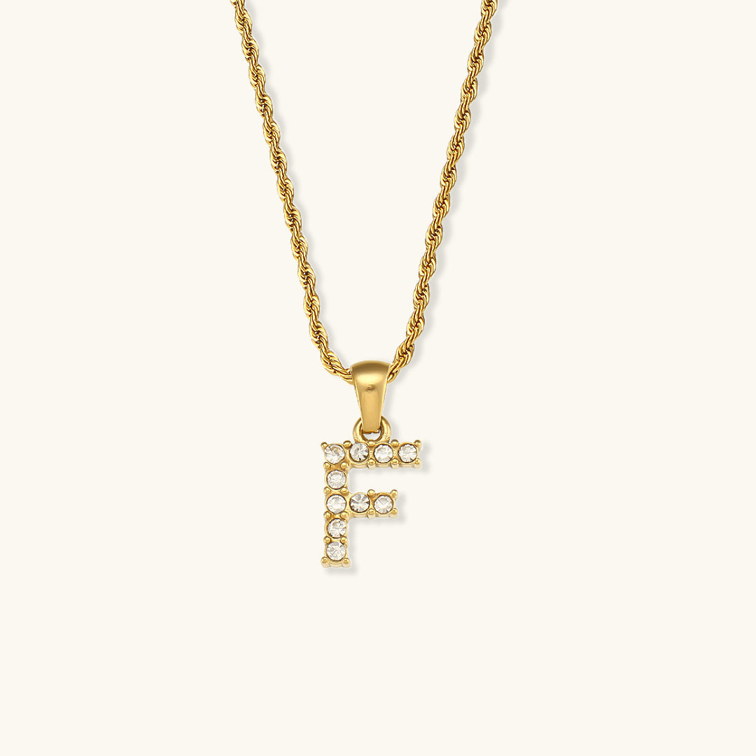 Maeve - Kette mit Initialen und Diamanten