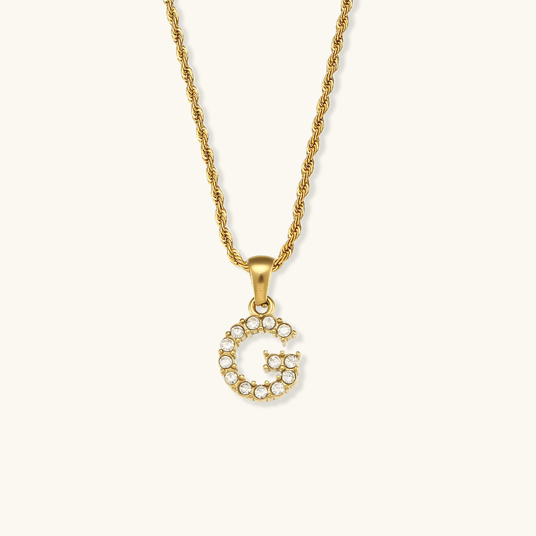 Maeve - Kette mit Initialen und Diamanten