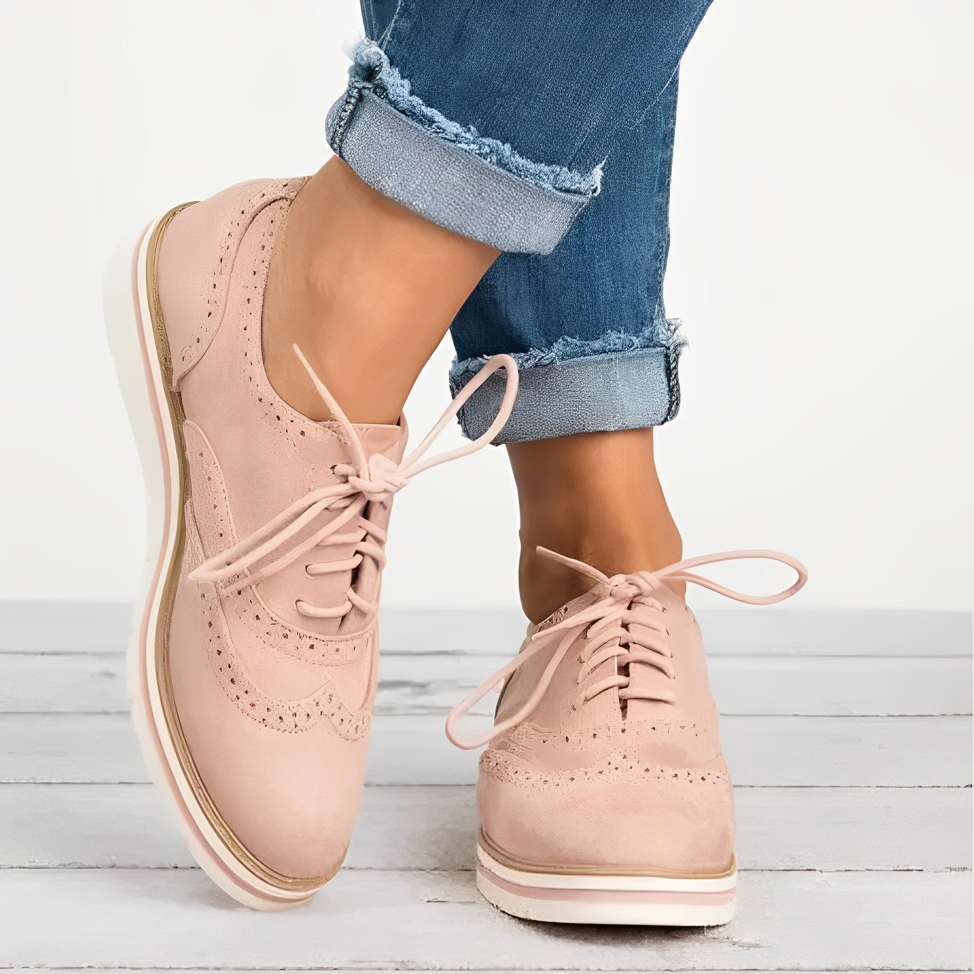 Sloane - Oxford-Schnürschuhe mit Ausschnitt