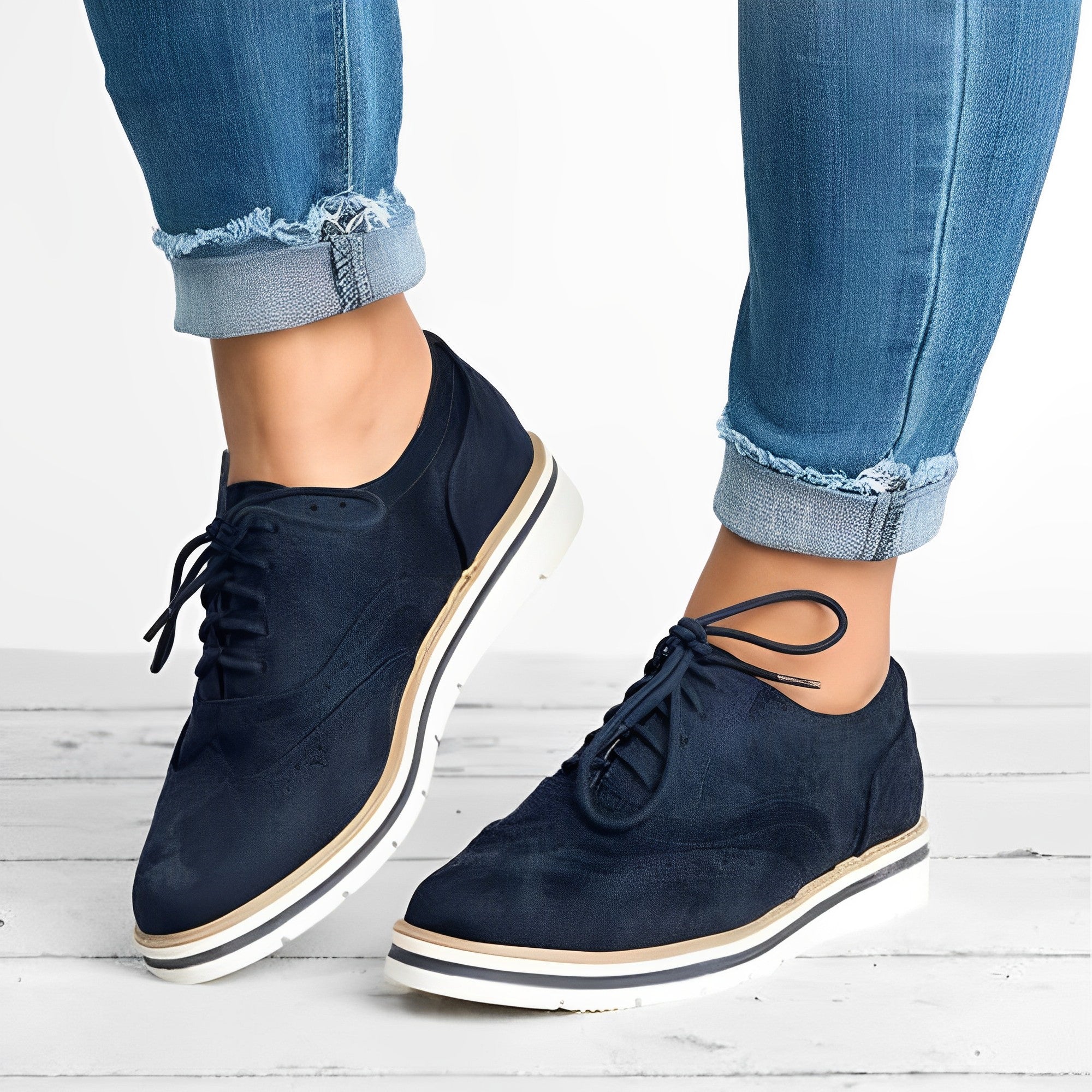Sloane - Oxford-Schnürschuhe mit Ausschnitt