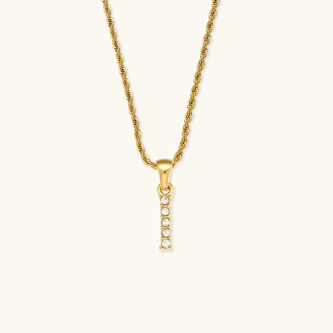 Maeve - Kette mit Initialen und Diamanten