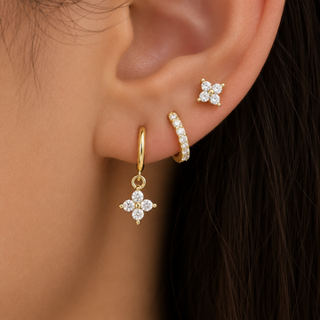 Mariana – Dreiteiliges Ohrring-Set mit Zirkonia