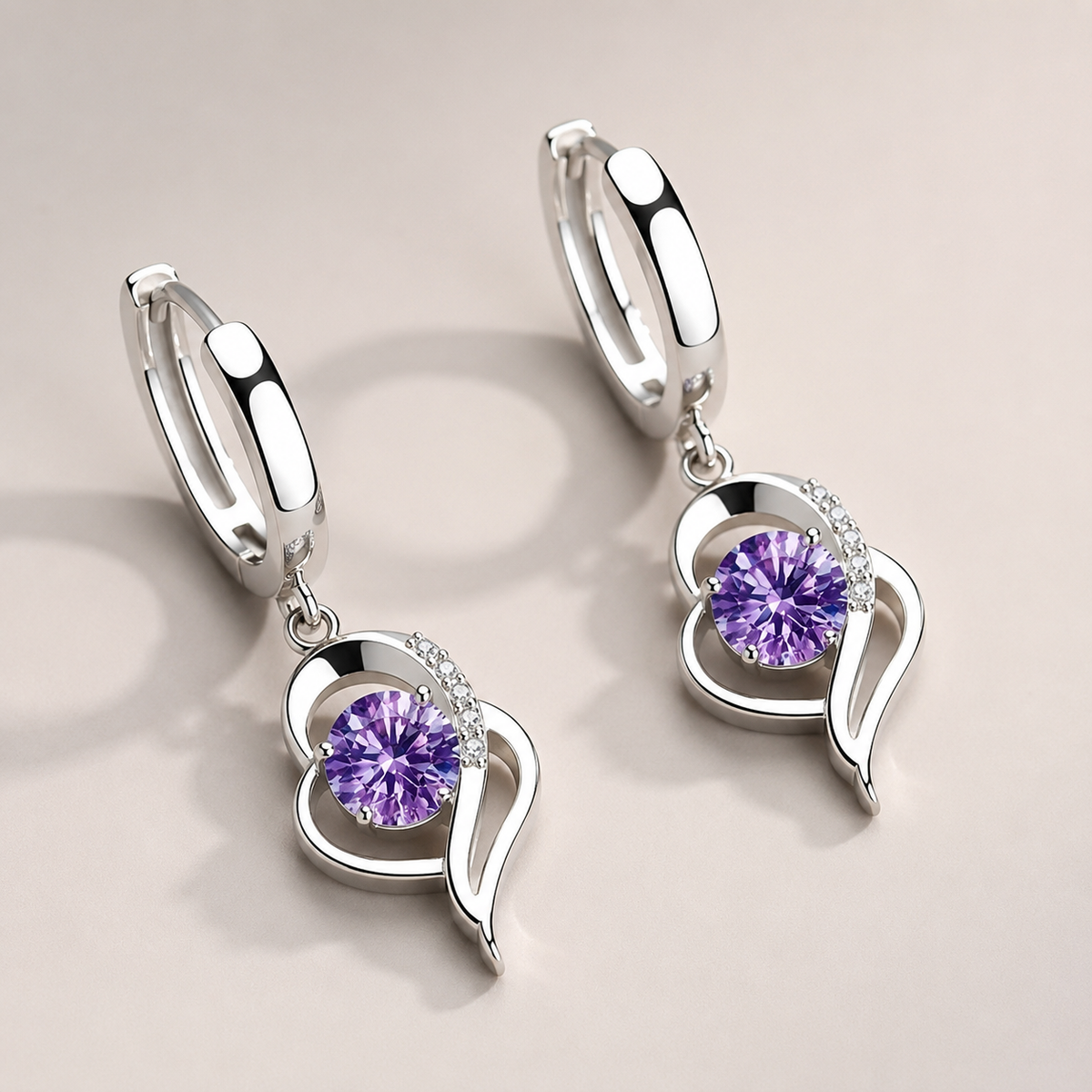 Noelle – Ohrringe aus 925er Silber mit Zirkonia