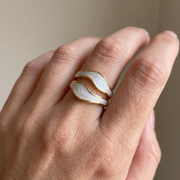 Niana – Vintage-Ring aus glänzendem Metall