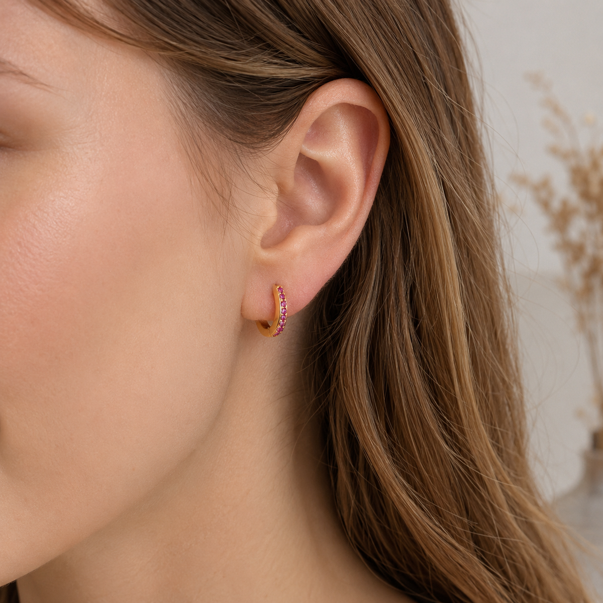 Selena – Hängende Ohrringe mit maritimem Design in Gold