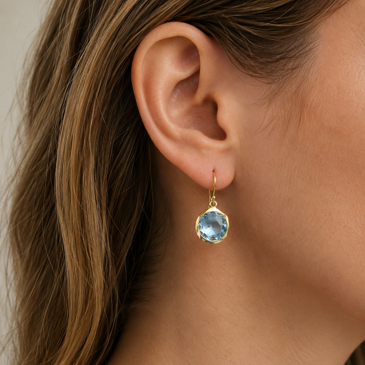 Azura – Vintage-Ohrringe mit blauen Steinen
