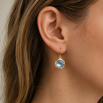 Azura – Vintage-Ohrringe mit blauen Steinen