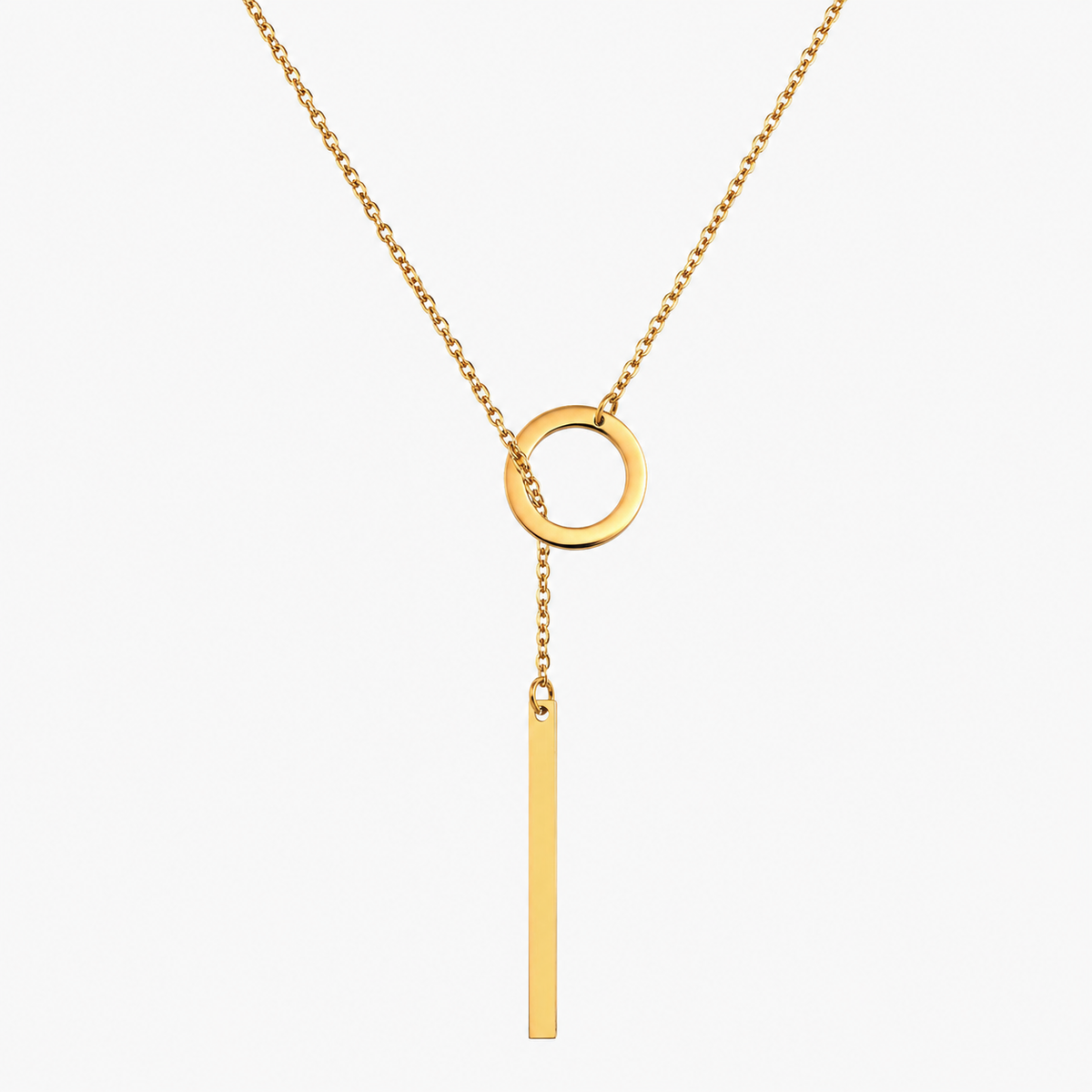 Blythe – Goldene Lariat-Halskette mit Stab