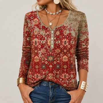 Hilde - Eleganter Pullover mit Aztekenmuster
