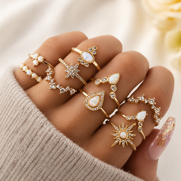 Noémie – Premium Set mit 8 bis 12 besonderen Ringen