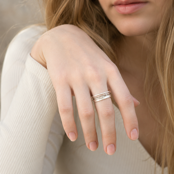 Shane – Ring aus Silber mit goldenem Überzug