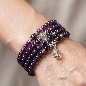 Mia – Spirituelles Armband und Halskette mit Amethyst