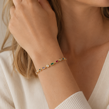 Nozomi – Farbiges Kristallarmband