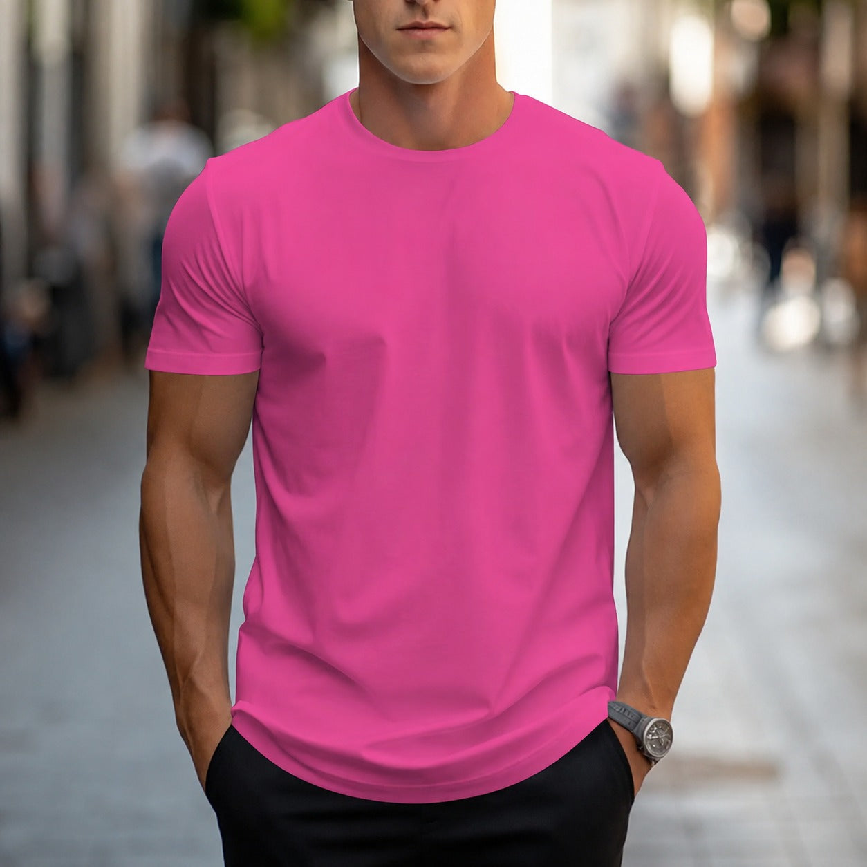Owen - Legeres, einfarbiges Herren-T-Shirt