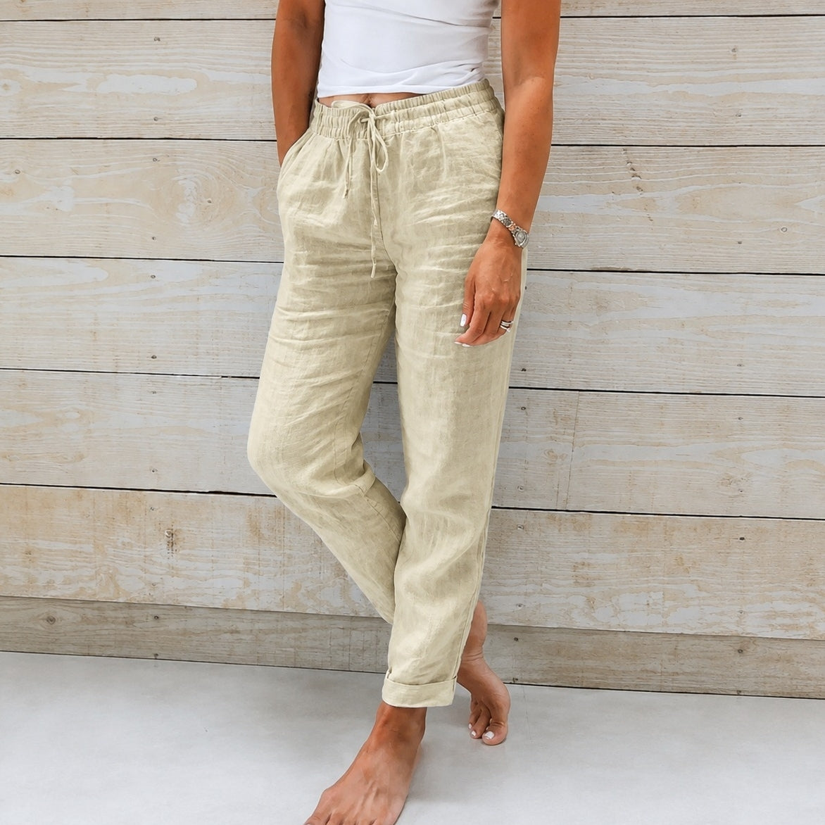 Stacy - Komfortable Damenhose aus leichtem Stoff