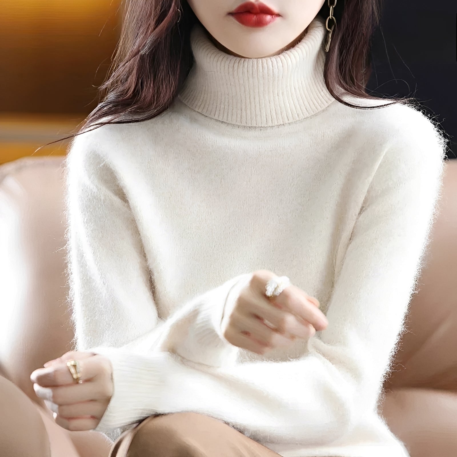 Letizia - Schicker Rollkragenpullover