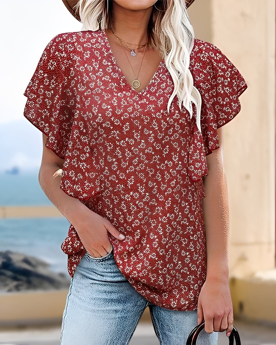 Vendee - Modische Bluse mit Falten