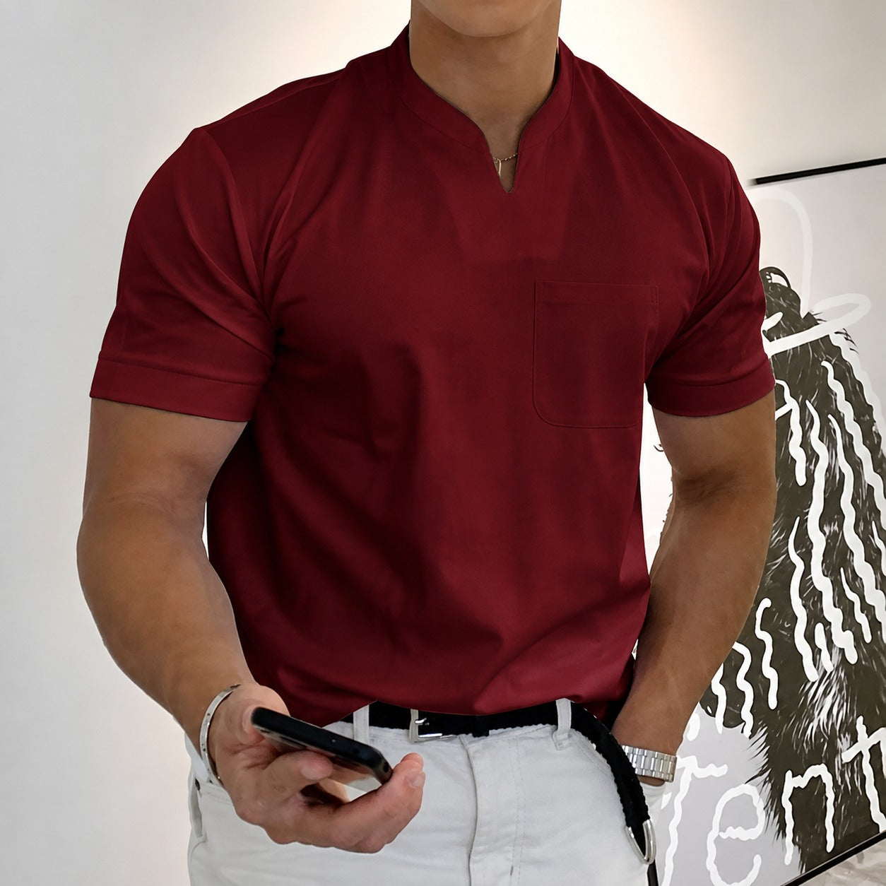 Jason - Fitness-Kurzarmshirt für Herren
