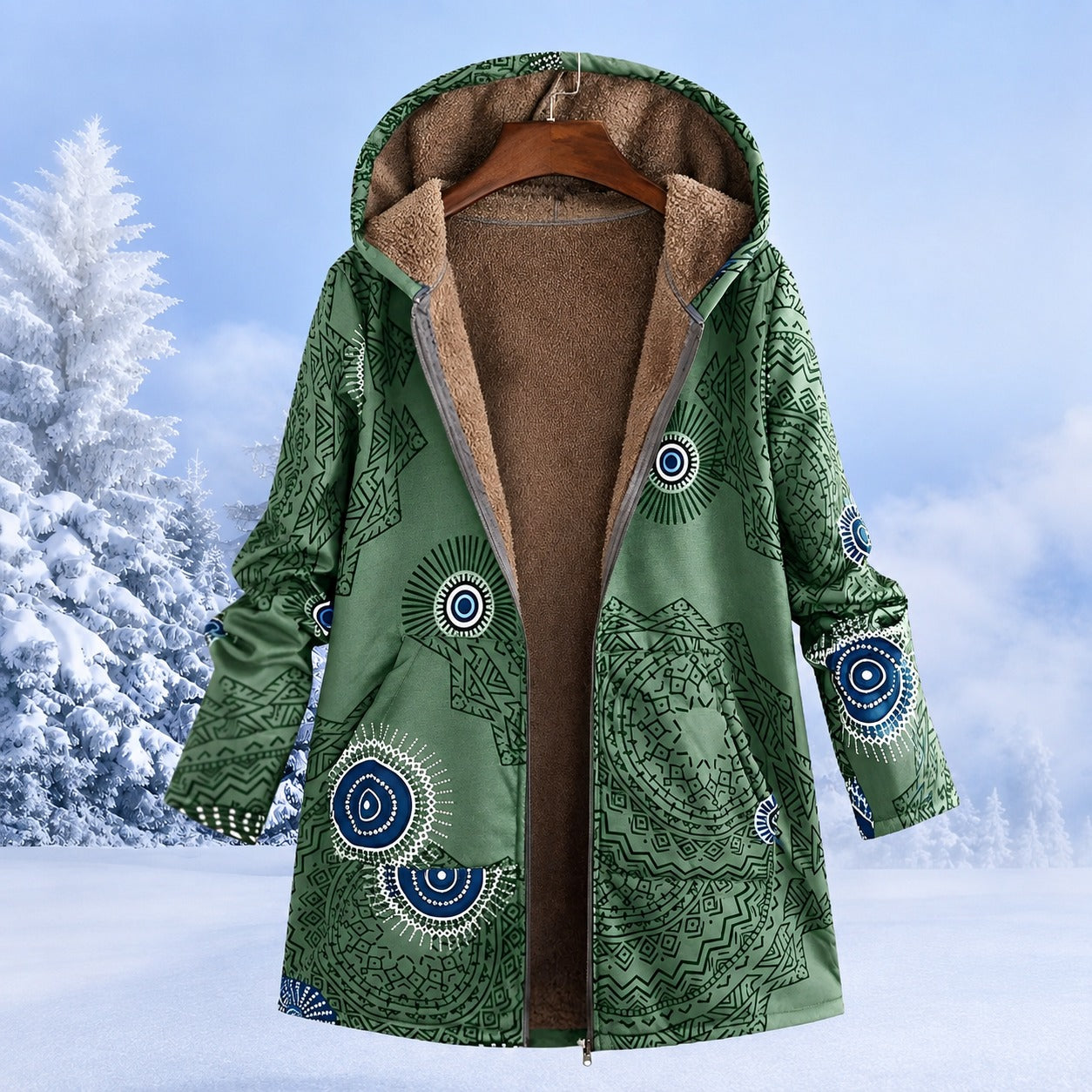 FluffCoat - Farbige, schicke Winterjacke