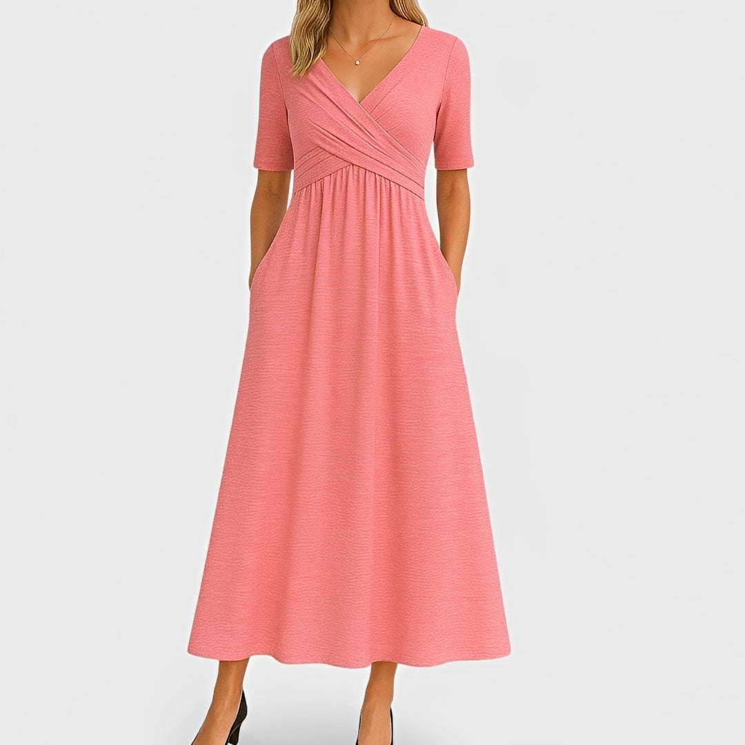 Piper - Midikleid mit kurzen Ärmeln