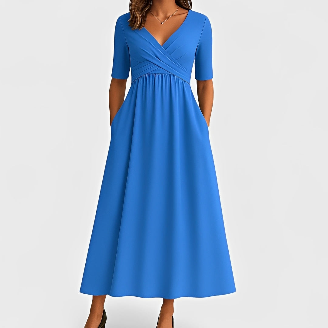 Piper - Midikleid mit kurzen Ärmeln
