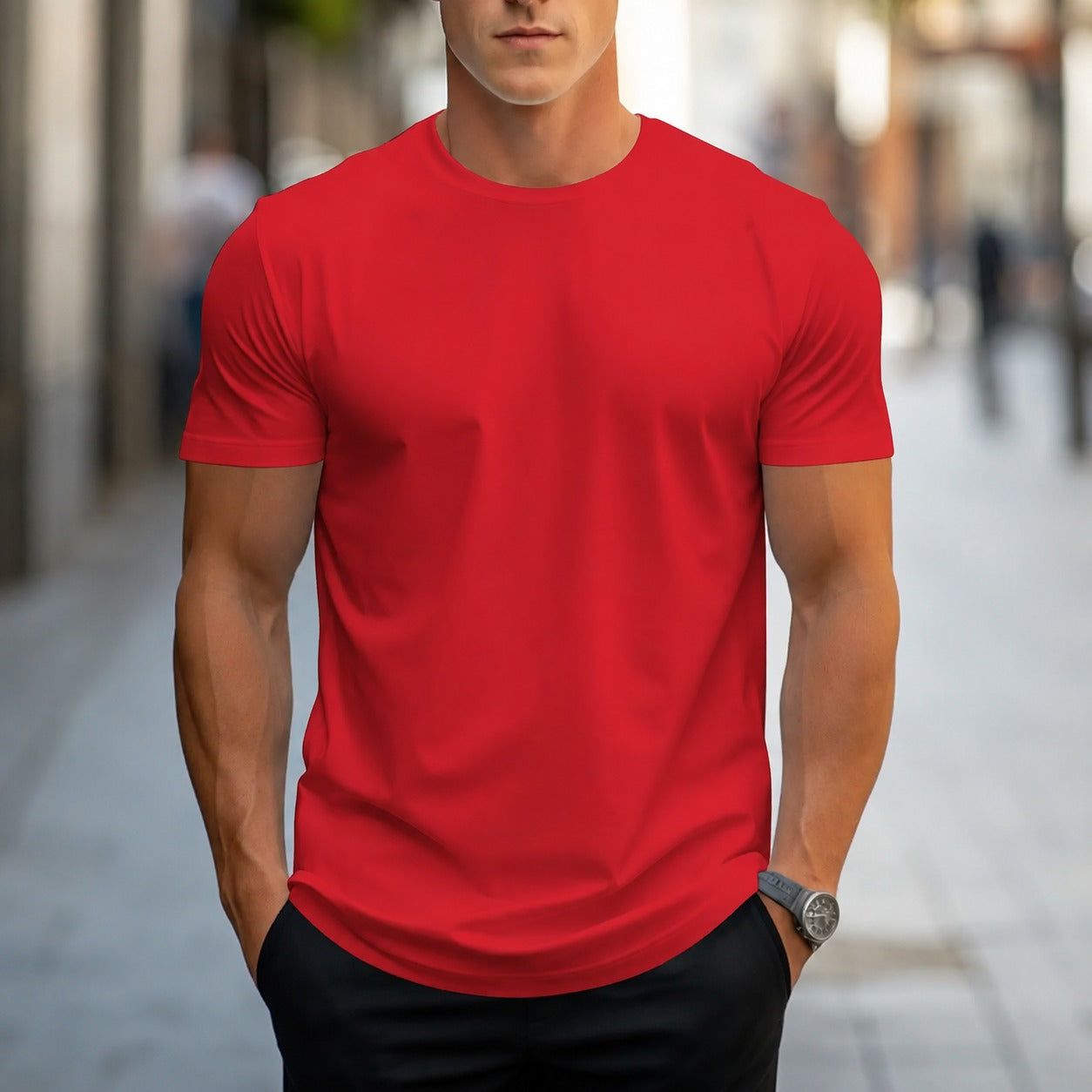 Owen - Legeres, einfarbiges Herren-T-Shirt