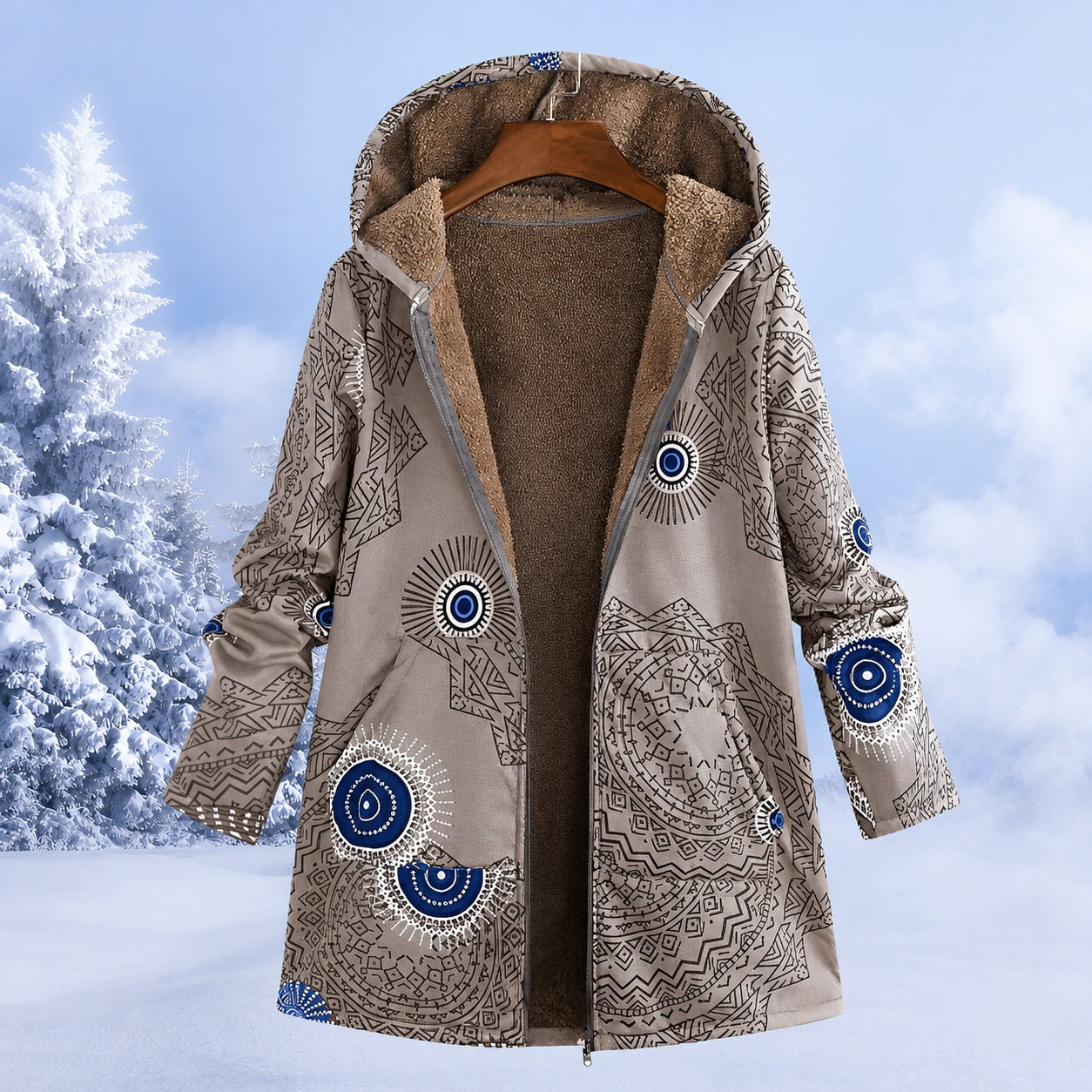 FluffCoat - Farbige, schicke Winterjacke