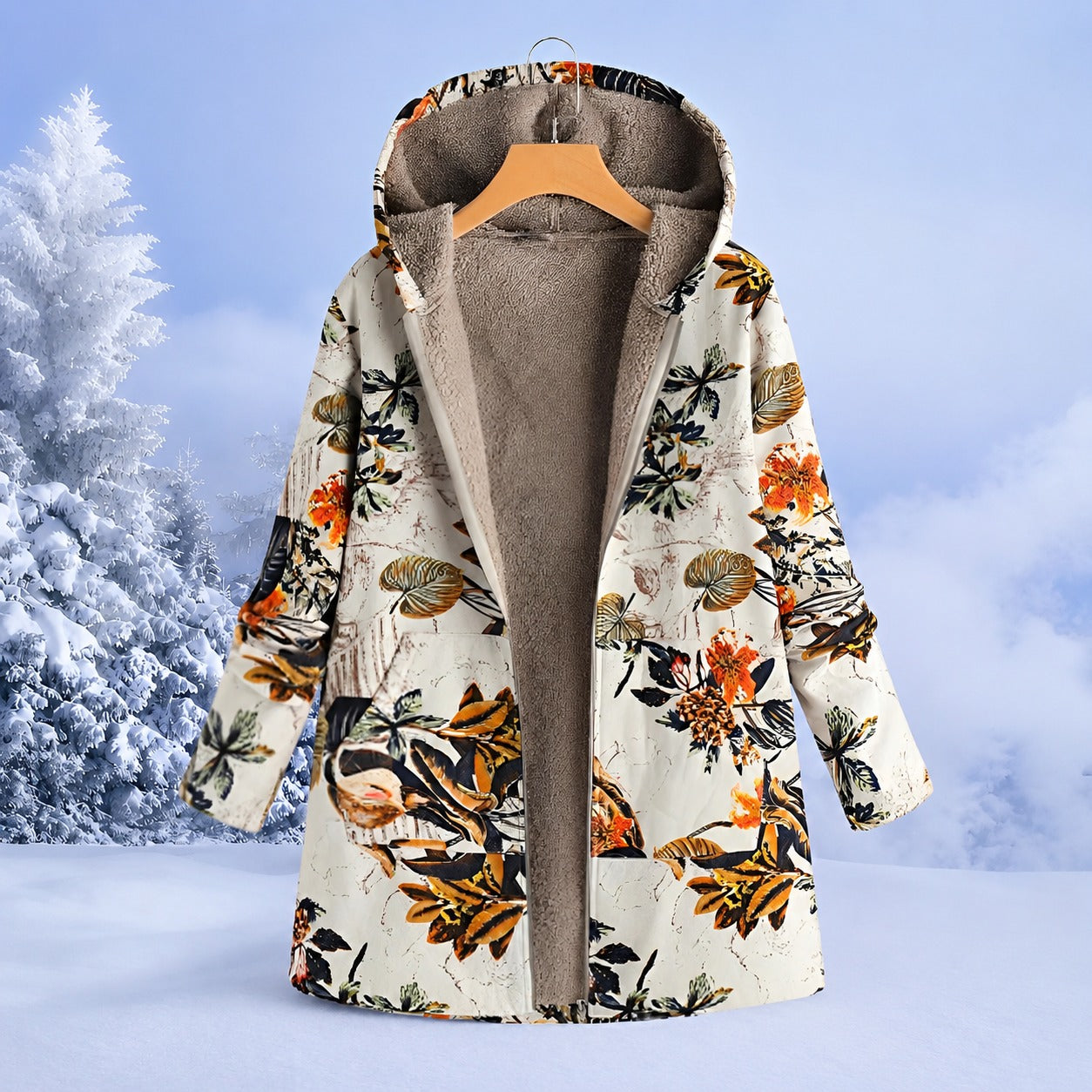 FluffCoat - Farbige, schicke Winterjacke