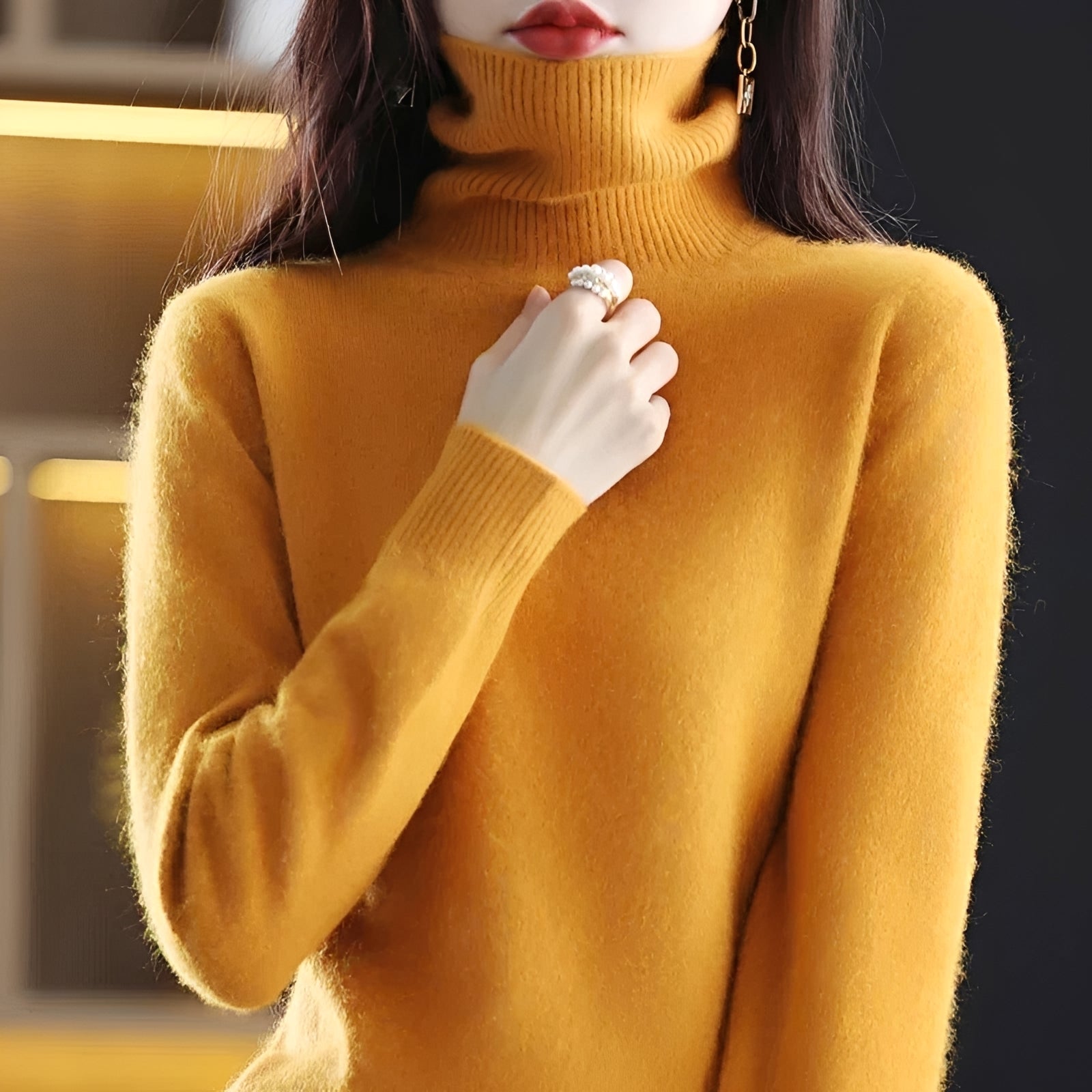 Letizia - Schicker Rollkragenpullover